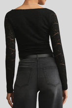 Load image into Gallery viewer, v neck lace bodysuit
