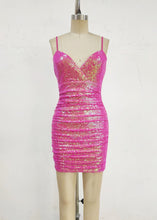 Load image into Gallery viewer, sequin x back dress
