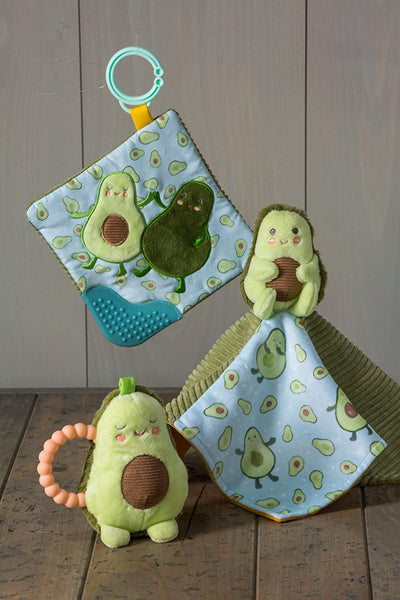 avocado teether rattle