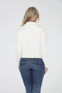 zip cable cardigan