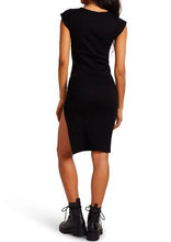 Load image into Gallery viewer, short sleeve rib bodycon tee dress
