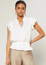 Load image into Gallery viewer, smock waist short sleeve blouse
