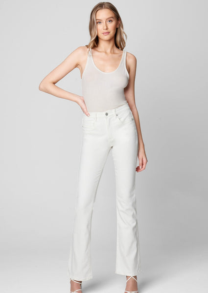 women hirise flare jean