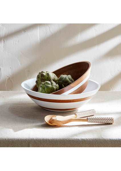 ceramic wood utensil set