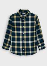 Load image into Gallery viewer, boys navy check shirt
