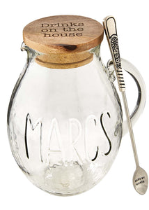 glass margarita pitcher set