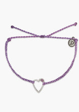 Load image into Gallery viewer, sweetheart stone silver string bracelet
