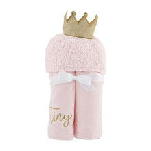 Load image into Gallery viewer, baby princess hooded towel
