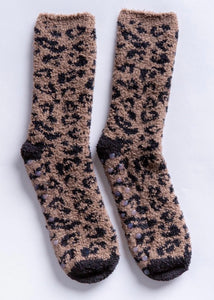 cozy socks leop
