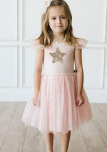 Load image into Gallery viewer, girls sparkle tutu star tank dress
