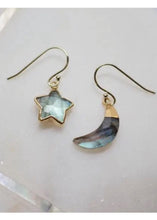 Load image into Gallery viewer, moon &amp; star earring
