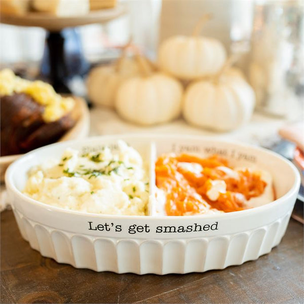 2 section potato bowl set