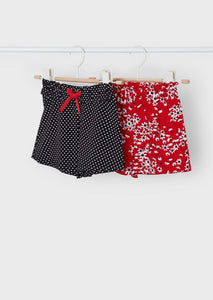 girls jersey dot shorts