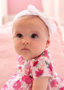 baby girl bow headband set