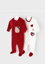 Load image into Gallery viewer, baby velour footie
