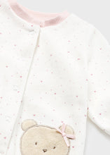 Load image into Gallery viewer, baby velour bear footie
