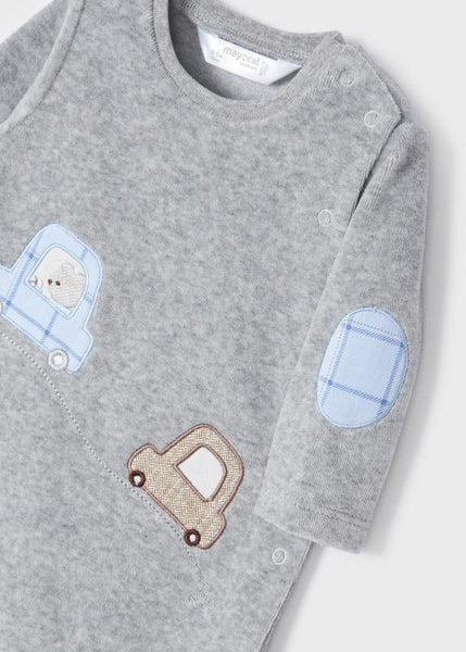 baby cars velour footie