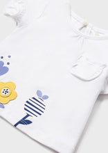 Load image into Gallery viewer, baby girl blooms pocket tee
