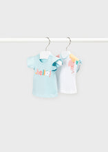 Load image into Gallery viewer, baby girl cap sleeve floral tee
