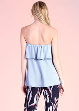 Load image into Gallery viewer, ruffle strapless hammered top
