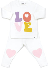 Load image into Gallery viewer, baby love heart patch 2pc set
