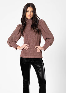 shimmer long sleeve top