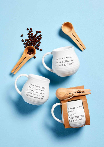dog mug scoop set