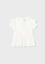 Load image into Gallery viewer, mini girl eyelet hem tee
