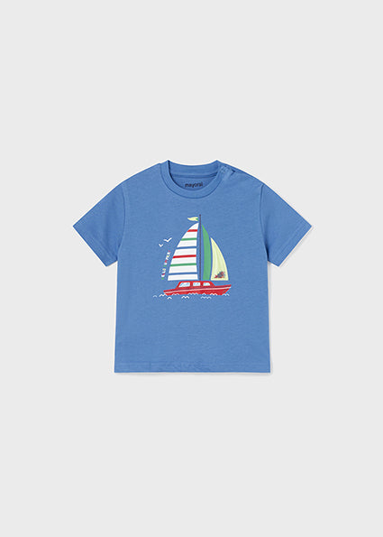 mini boy sailboat short sleeve tee