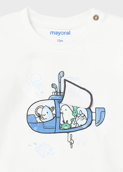 mini boy submarine short sleeve tee