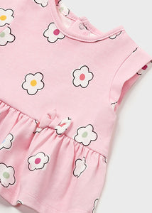 baby girl floral tee + short set