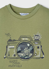 Load image into Gallery viewer, boys dino camera short sleeve tee
