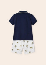 Load image into Gallery viewer, boys polo + palm print short set
