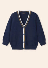 Load image into Gallery viewer, boys tipped button cardigan
