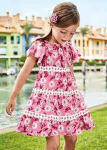 girls floral tiered dress