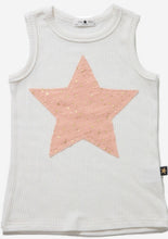 Load image into Gallery viewer, girls star applique tank
