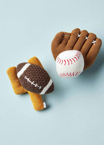 baby sports knit rattle