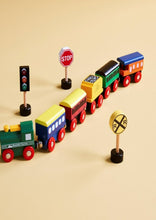 Load image into Gallery viewer, wood train set
