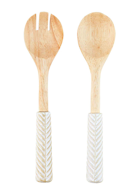 ceramic wood utensil set