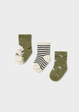 Load image into Gallery viewer, baby boy 3 pair dino socks
