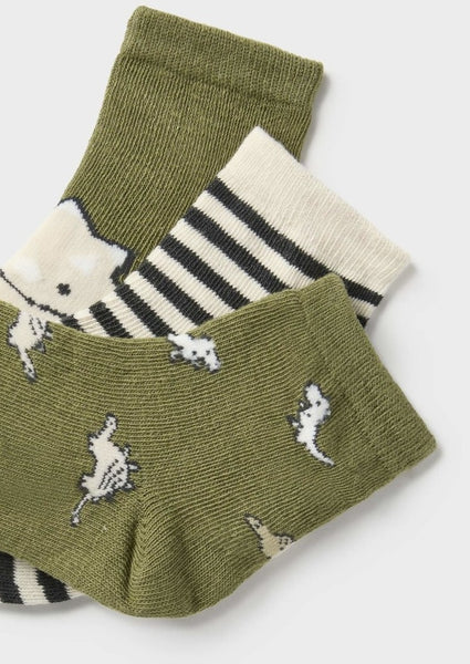 baby boy 3 pair dino socks