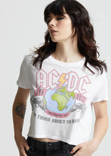 Load image into Gallery viewer, women crop acdc tee
