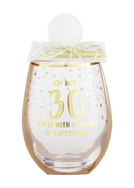 birthday wine glass set - 30