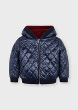 Load image into Gallery viewer, boys reversible puff &amp; knit zip hoodie
