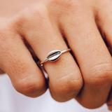stacking ring - shell cowrie
