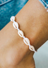 Load image into Gallery viewer, cowries shell string anklet
