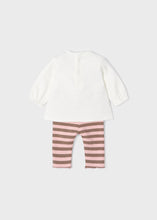 Load image into Gallery viewer, baby 2 piece cat tee &amp; stripe legging
