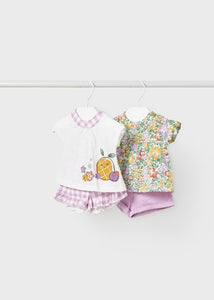 baby floral tee + short set