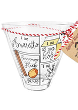Load image into Gallery viewer, xmas cocktail recipe glass
