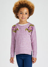 Load image into Gallery viewer, girls floral sweater
